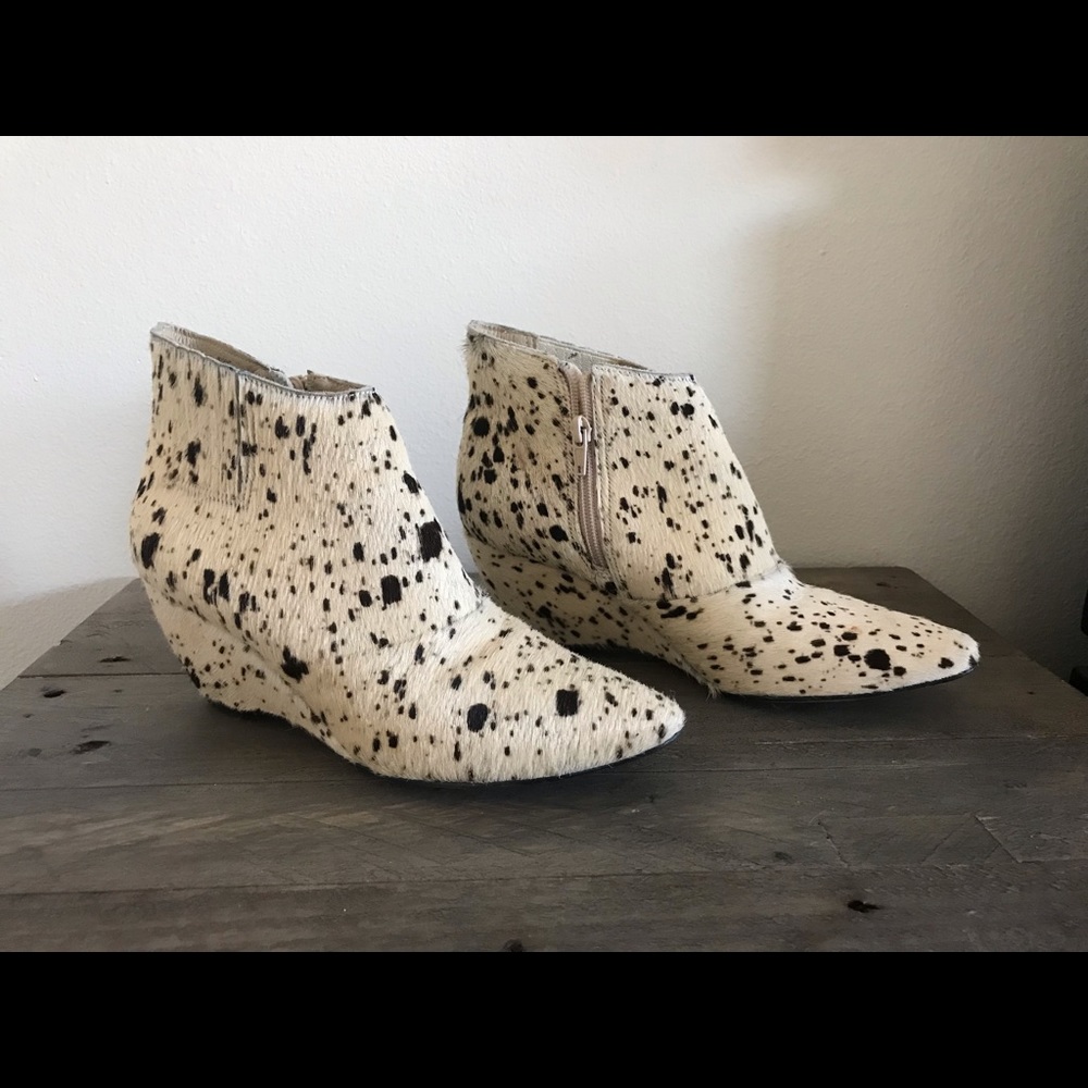 Cow hide booties